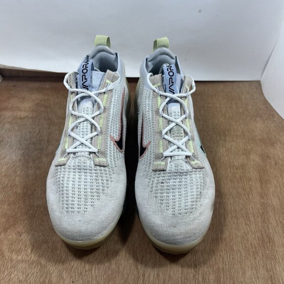 Nike Air VaporMax 2021 Flyknit Mens Size 10.5 White Black Running Shoes Sneakers main image 6